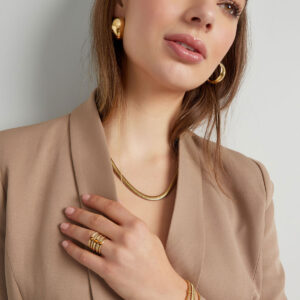 0216952-181-M0 (1) Gouden Herringbone Ketting